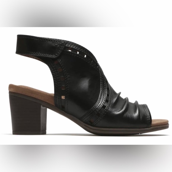 NWT Rockport Cobb Hill Hattie Envelope Black Leather Shoe/Sandal Size 9M - Picture 9 of 10
